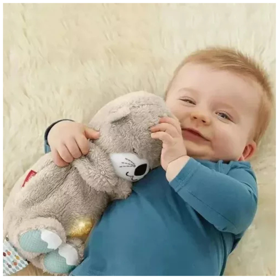 🍼💗 Nutria de Peluche Calmante – Dulces Sueños para tu Bebé 🌙 (gris)