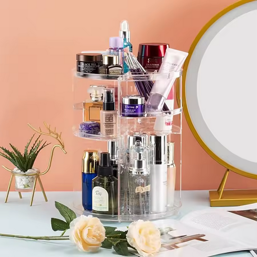 Organizador de maquillaje giratorio 360°